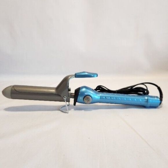 BaByliss PRO Curling Iron Spring Nano Titanium 1.25" Blue - Picture 1 of 8
